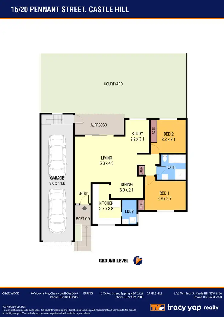 Floorplan of Homely villa listing, 15/20 Pennant Street, Castle Hill NSW 2154