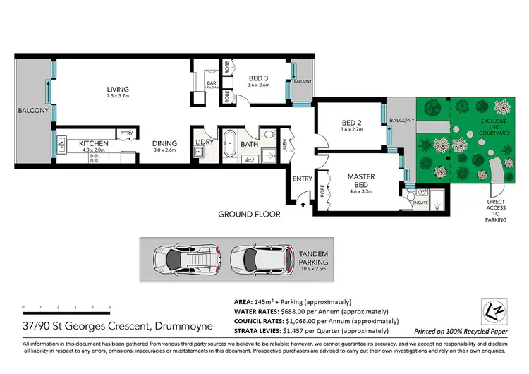 Floorplan of Homely apartment listing, 37/90 St Georges Crescent, Drummoyne NSW 2047