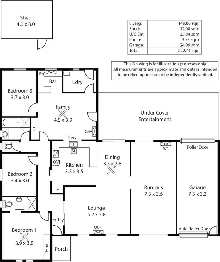 Floorplan of Homely house listing, 16 Griggs Drive, Athelstone SA 5076