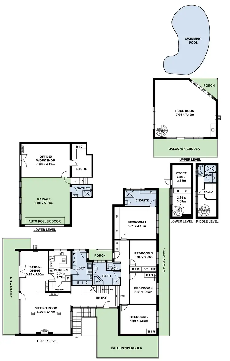 Floorplan of Homely house listing, 22 Blyth Street, Glen Osmond SA 5064