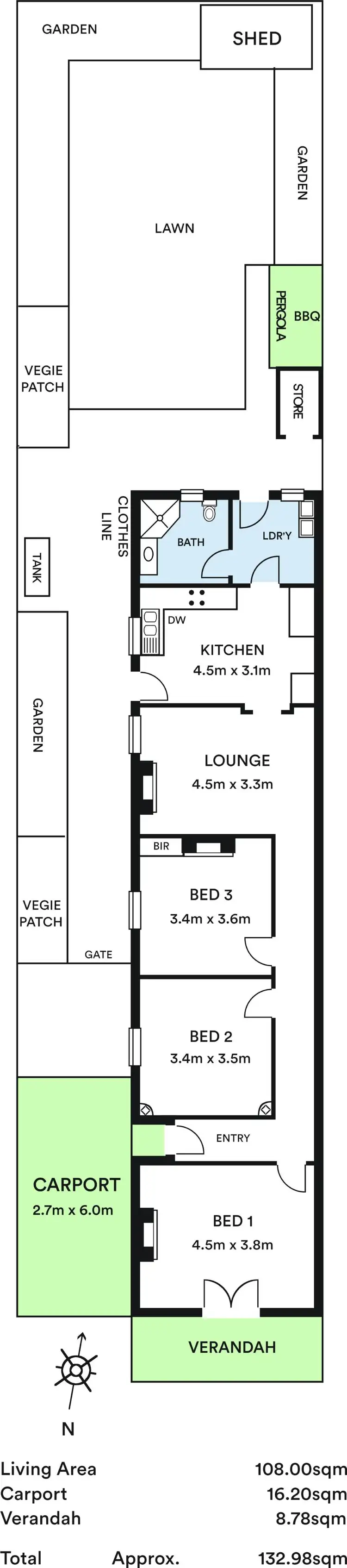 Floorplan of Homely house listing, 12 Opey Avenue, Hyde Park SA 5061
