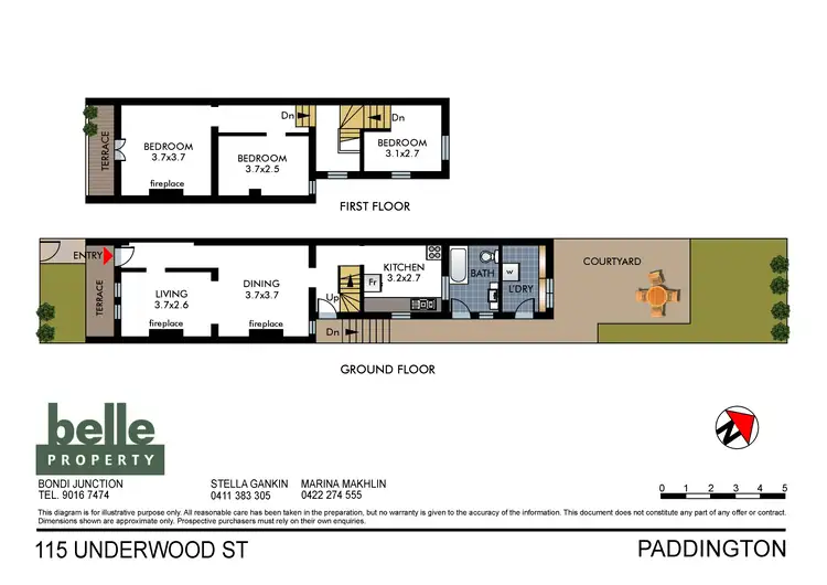Floorplan of Homely house listing, 115 Underwood Street, Paddington NSW 2021