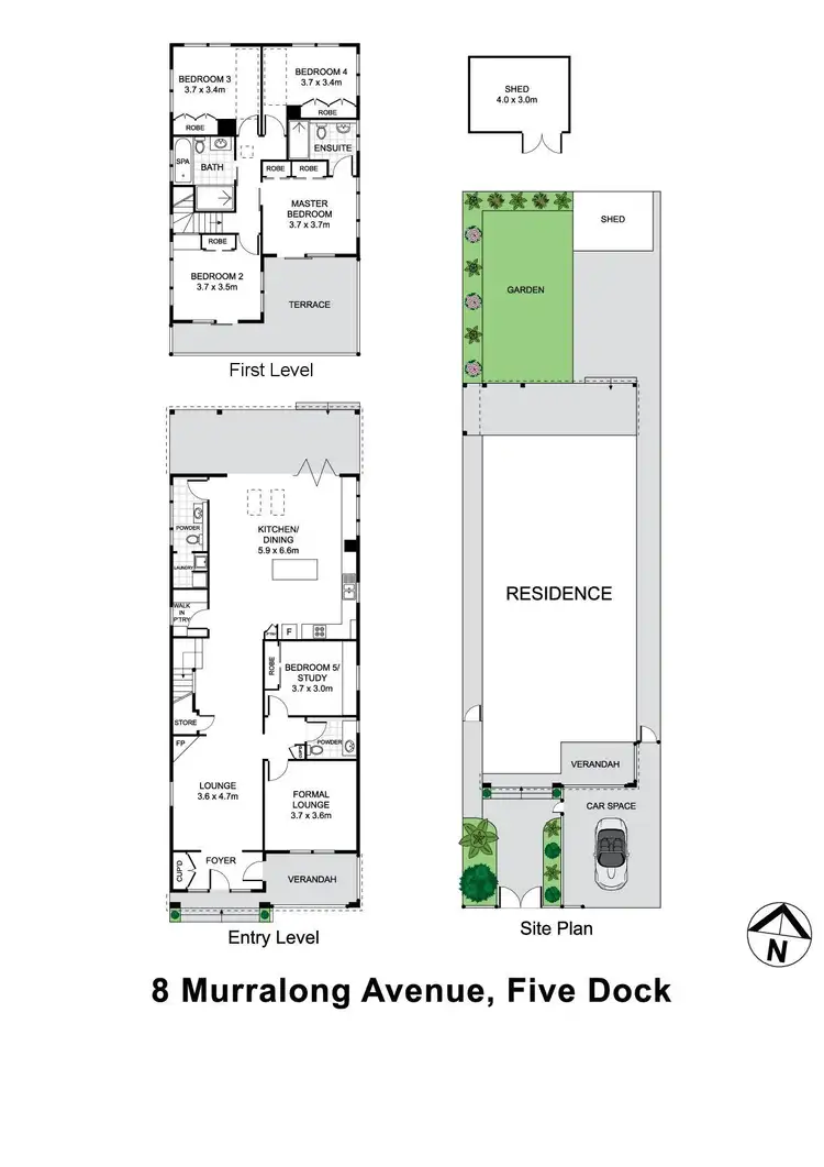 Floorplan of Homely house listing, 8 Murralong Avenue, Five Dock NSW 2046