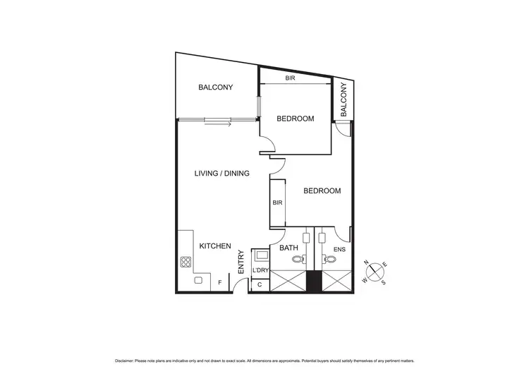 Floorplan of Homely apartment listing, 305/316 Pascoe Vale Road, Essendon VIC 3040