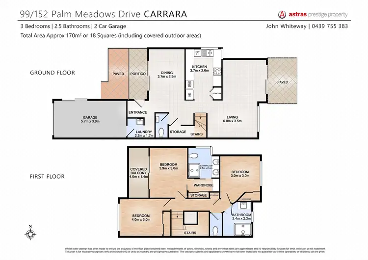 Floorplan of Homely house listing, 99/152 Palm Meadows Drive, Carrara QLD 4211