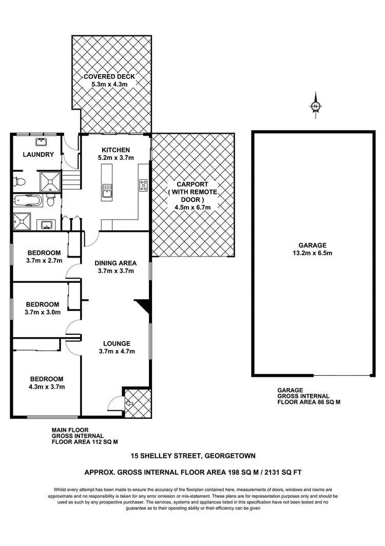 Floorplan of Homely house listing, 15 Shelley Street, Georgetown NSW 2298