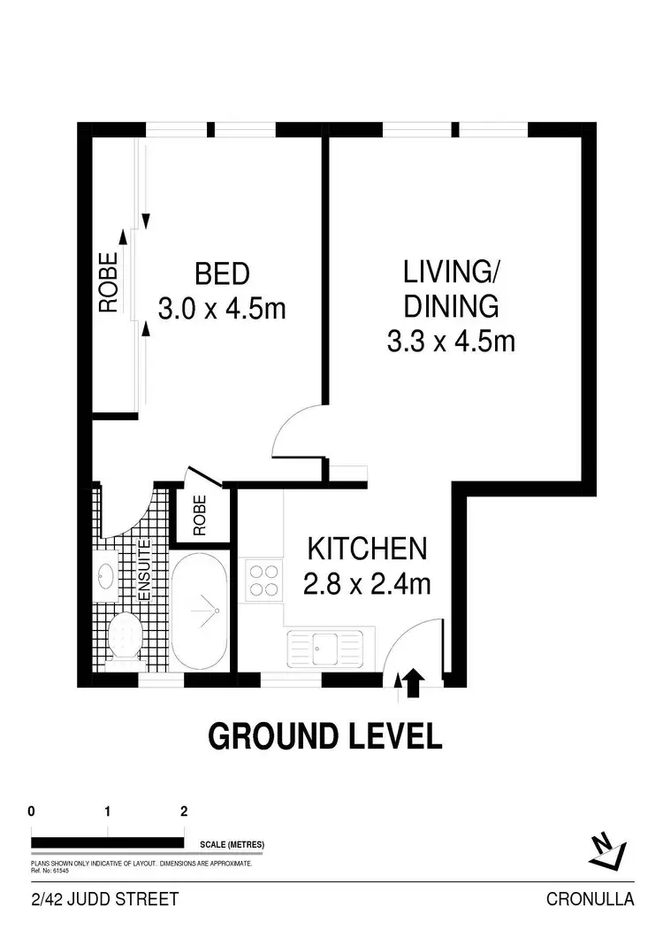 Floorplan of Homely apartment listing, 2/42 Judd Street, Cronulla NSW 2230