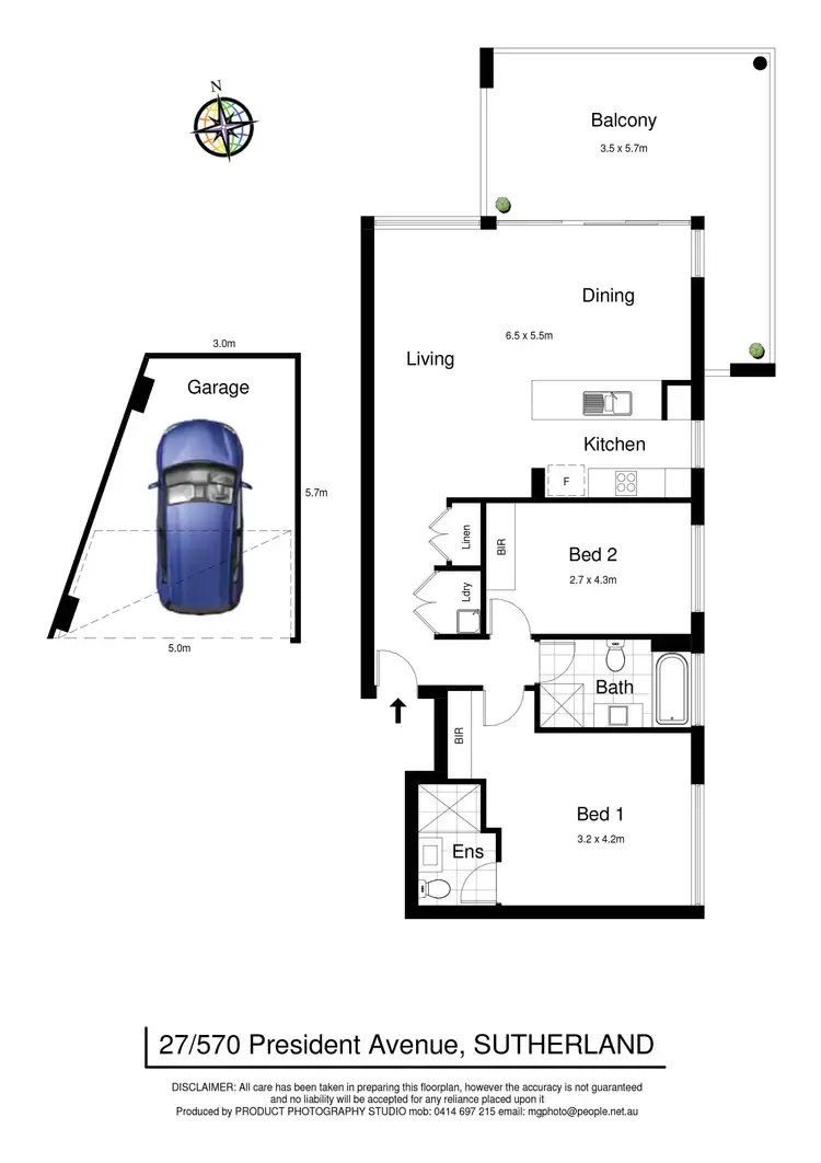 Floorplan of Homely apartment listing, 27/570 President Avenue, Sutherland NSW 2232