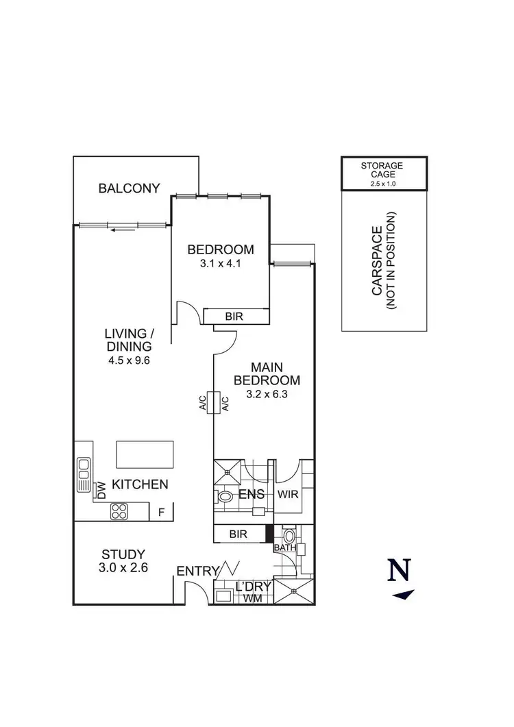 Floorplan of Homely apartment listing, 116/187 Reynolds Road, Doncaster East VIC 3109