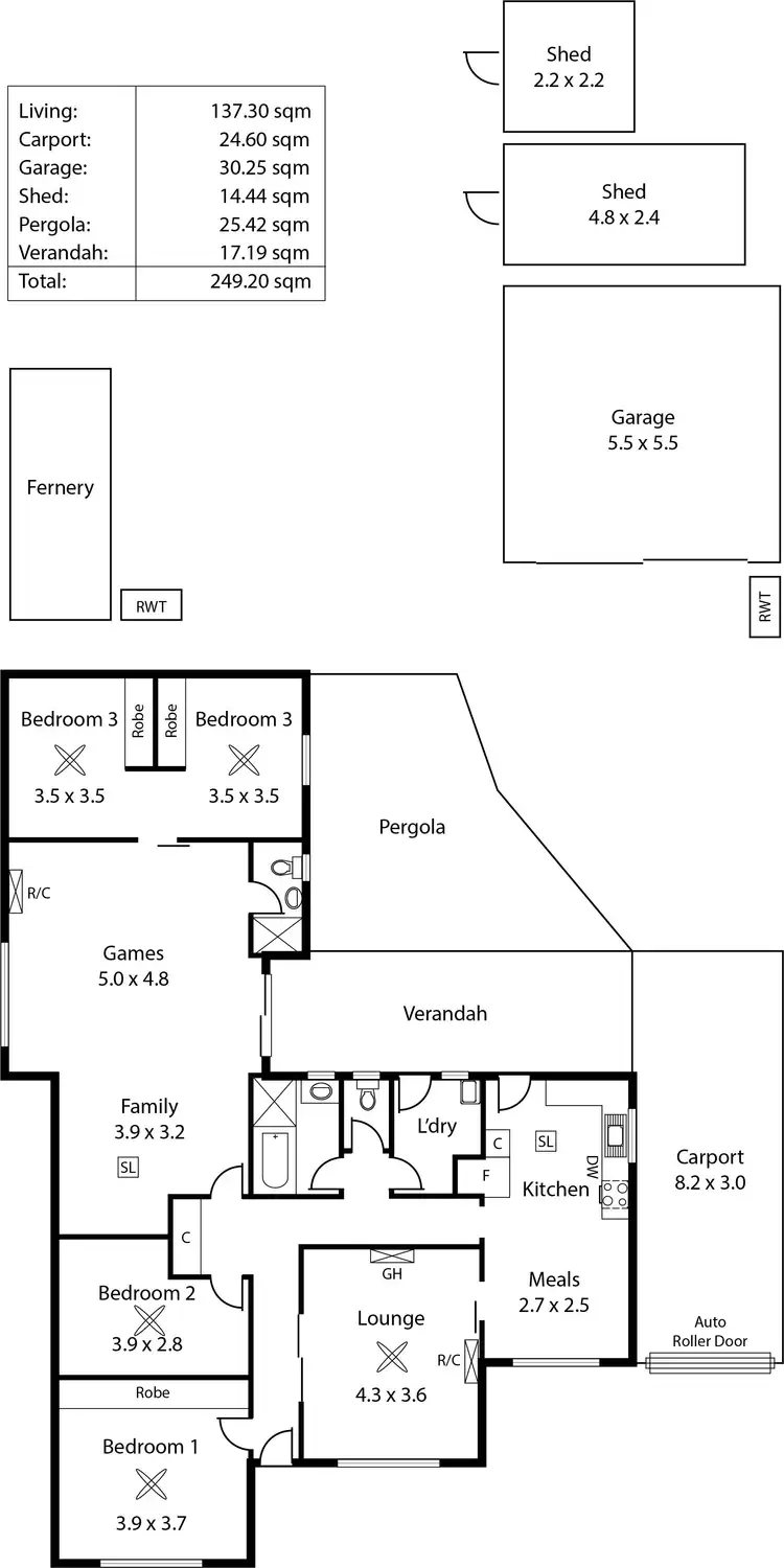 Floorplan of Homely house listing, 8 Le Cornu Avenue, Morphettville SA 5043