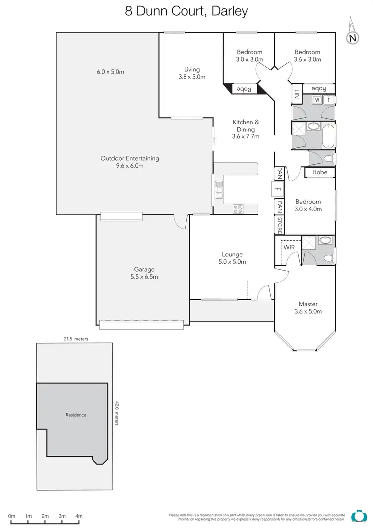 Floorplan of Homely house listing, 8 Dunn Court, Darley VIC 3340