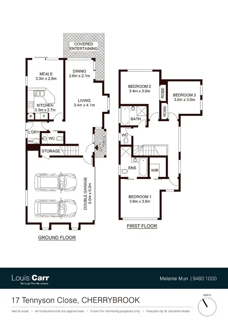 Floorplan of Homely house listing, 17 Tennyson Close, Cherrybrook NSW 2126