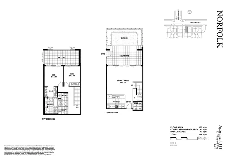 Floorplan of Homely apartment listing, 111/10-16 Vineyard Way, Breakfast Point NSW 2137