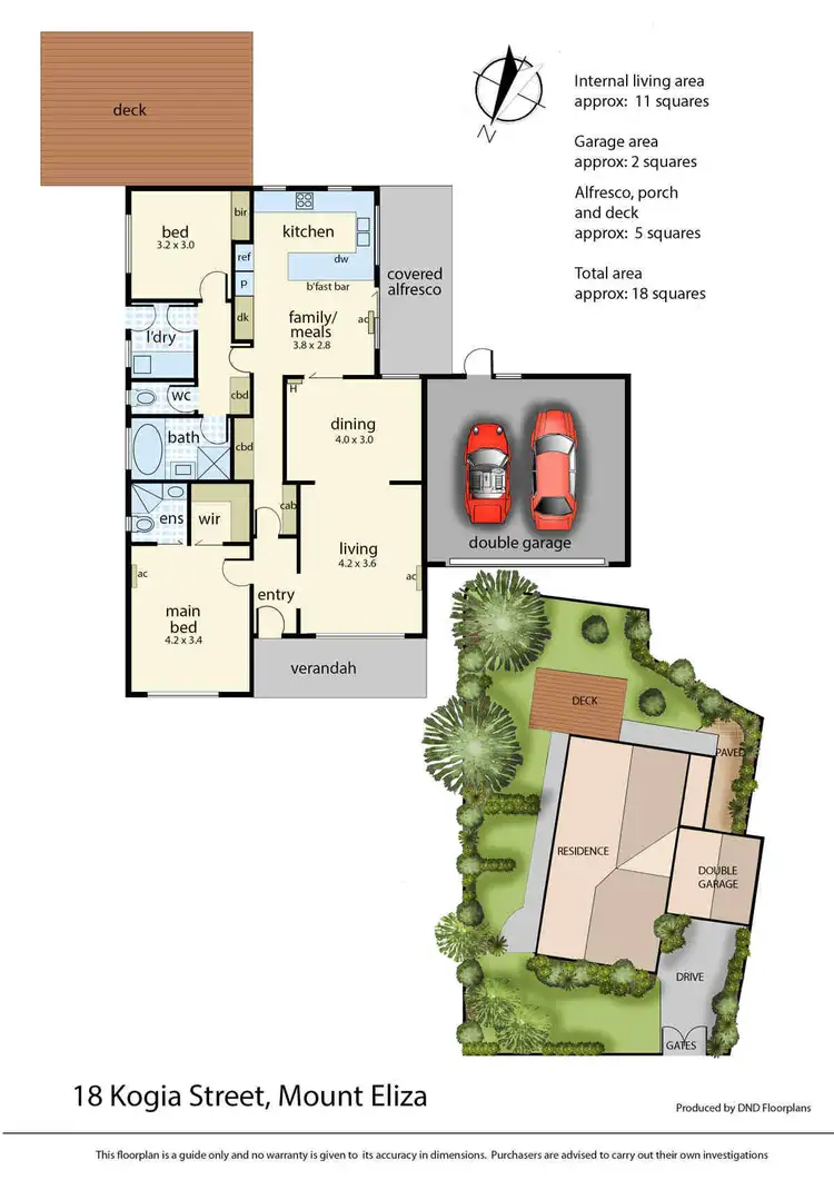 Floorplan of Homely house listing, 18 Kogia Street, Mount Eliza VIC 3930