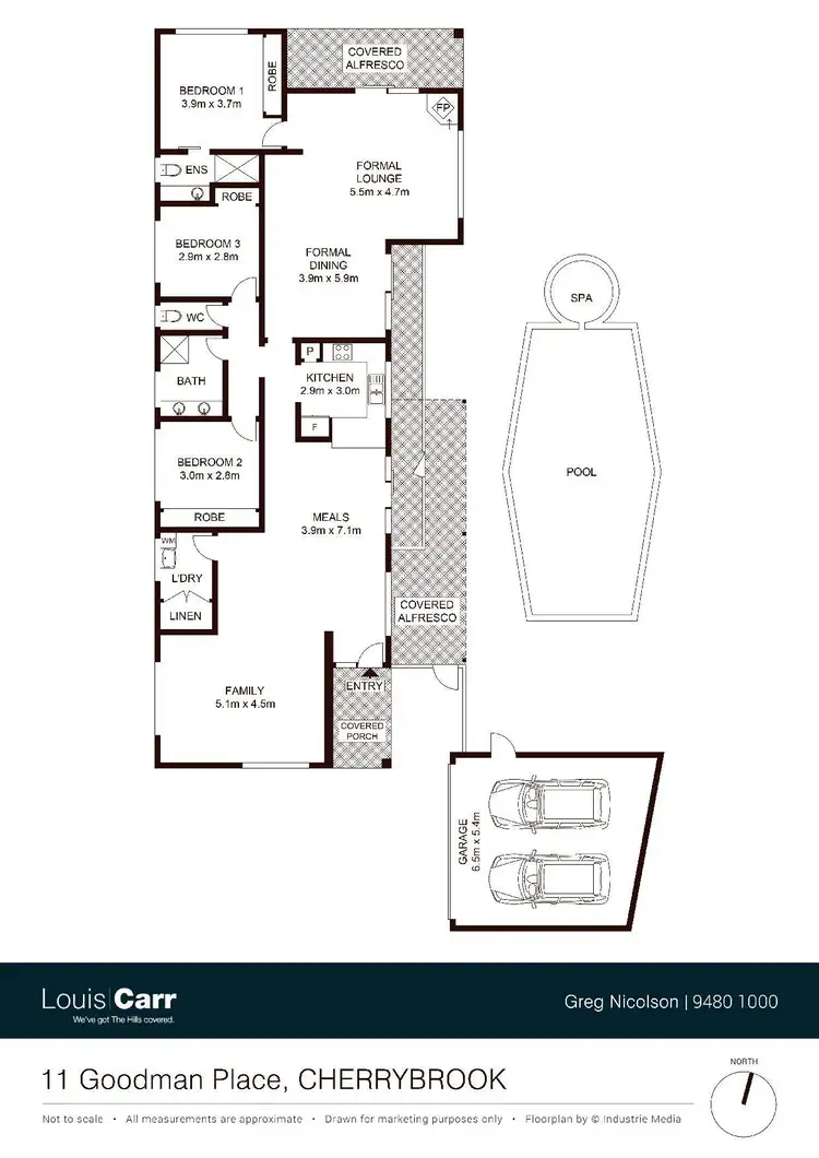 Floorplan of Homely house listing, 11 Goodman Place, Cherrybrook NSW 2126