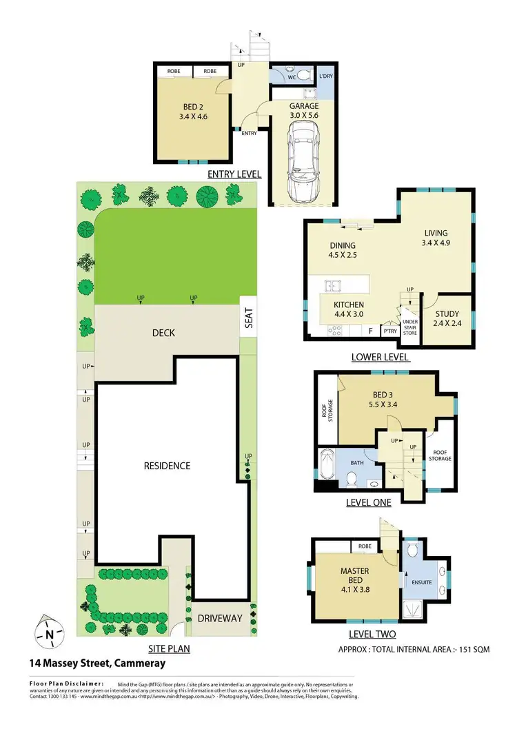Floorplan of Homely house listing, 14 Massey Street, Cammeray NSW 2062