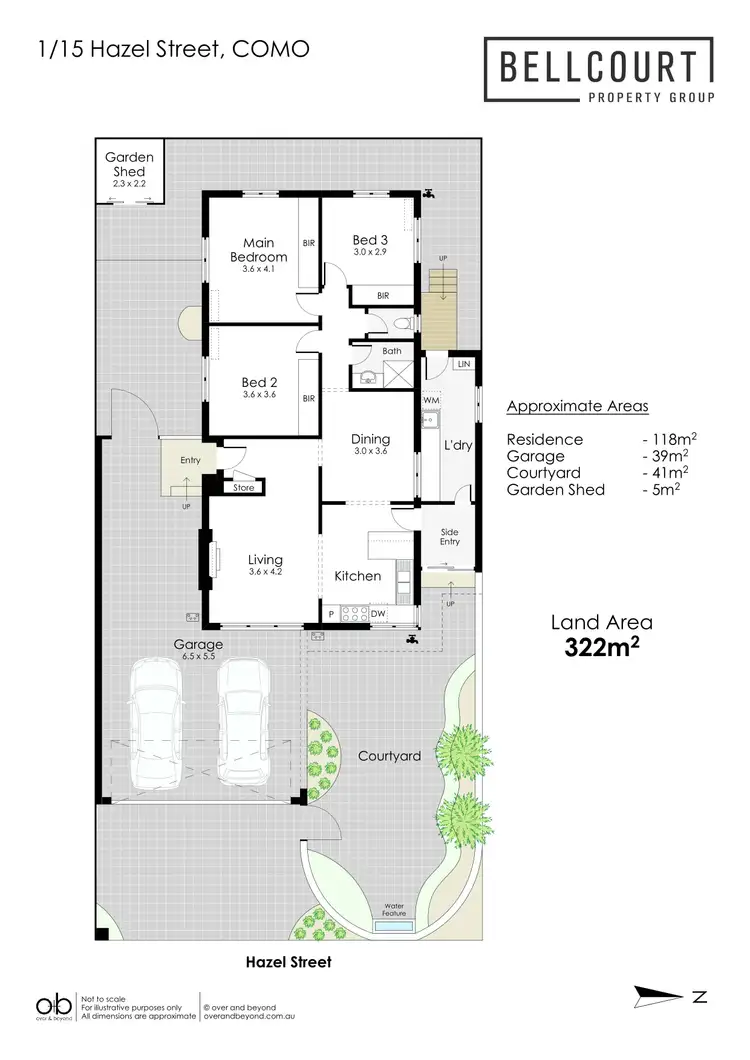 Floorplan of Homely house listing, 1/15 Hazel Street, Como WA 6152