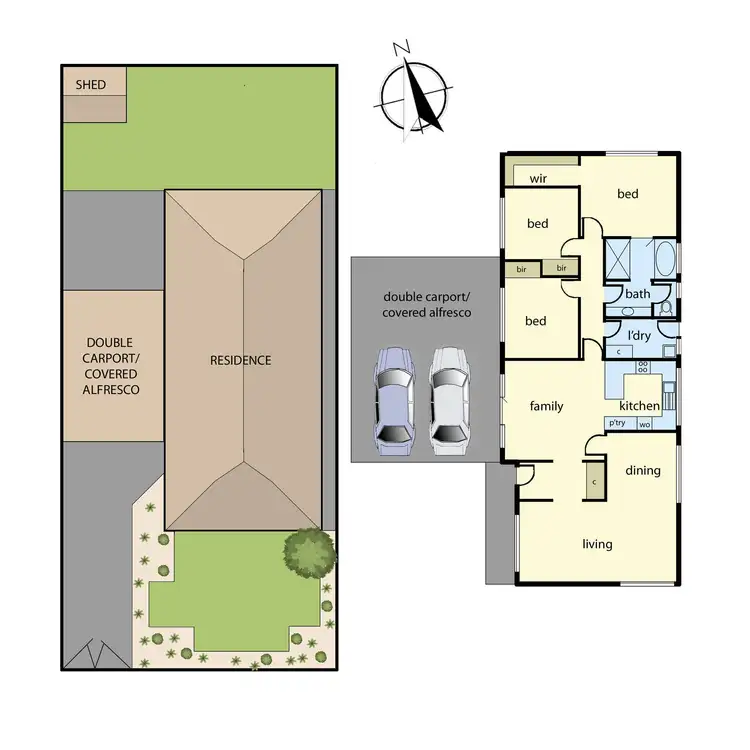 Floorplan of Homely house listing, 15 Leigh Court, Doveton VIC 3177