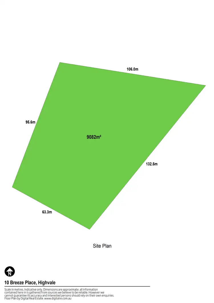 Floorplan of Homely land listing, 10 Breeze Place, Highvale QLD 4520