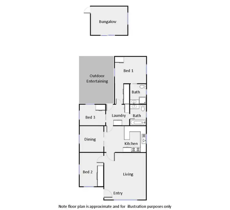 Floorplan of Homely house listing, 226 Wade Avenue, Mildura VIC 3500