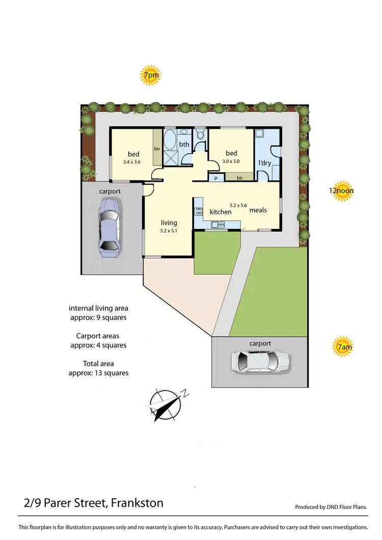 Floorplan of Homely unit listing, 2/9 Parer Street, Frankston VIC 3199