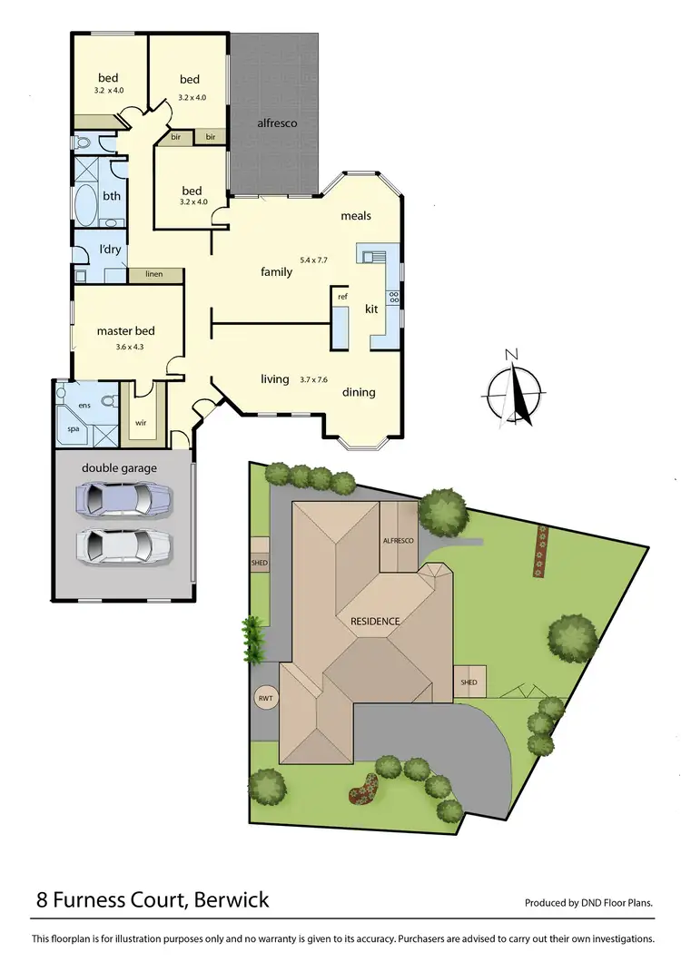 Floorplan of Homely house listing, 8 Furness Court, Berwick VIC 3806