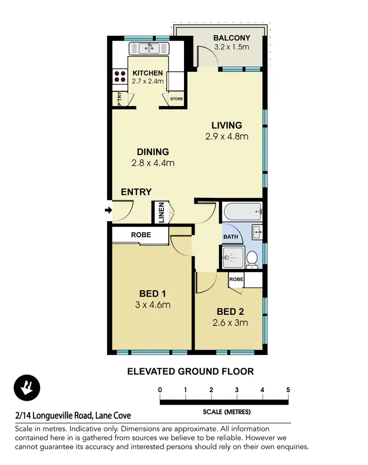 Floorplan of Homely apartment listing, 2/14 Longueville Road, Lane Cove NSW 2066