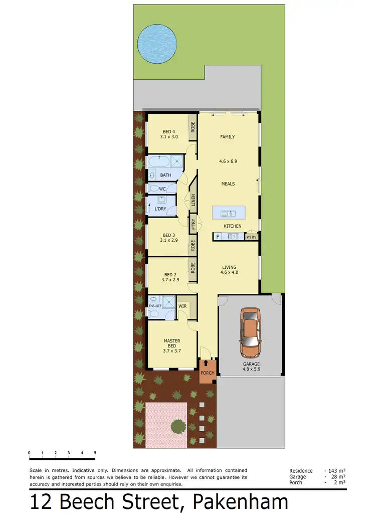 Floorplan of Homely house listing, 12 Beech Street, Pakenham VIC 3810