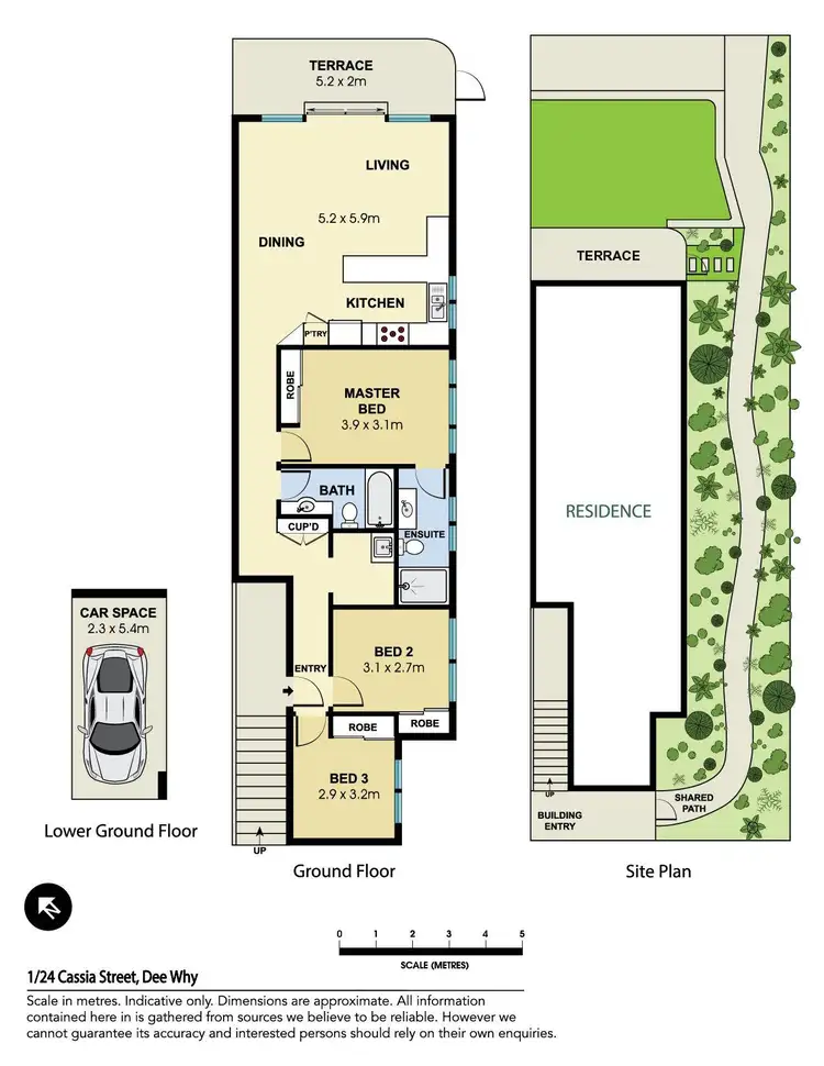 Floorplan of Homely apartment listing, 1/24-26 Cassia Street, Dee Why NSW 2099