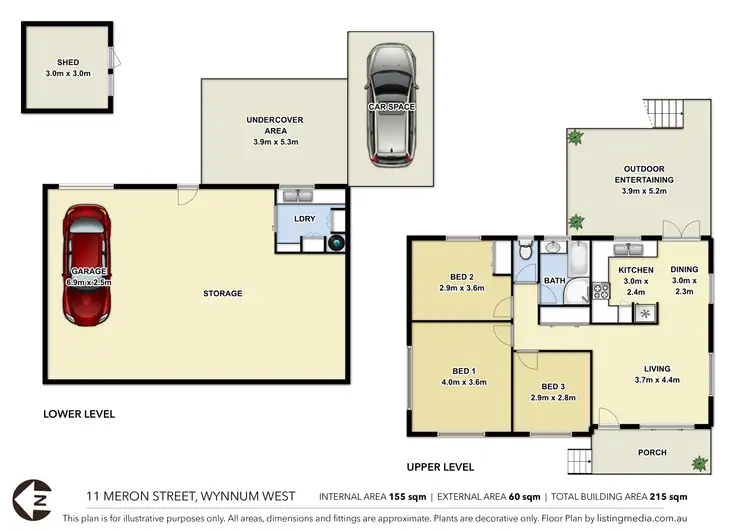 Floorplan of Homely house listing, 11 Meron Street, Wynnum West QLD 4178