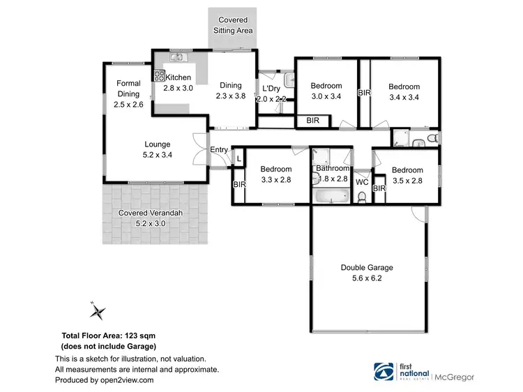 Floorplan of Homely house listing, 7 Dwyer Place, Dowsing Point TAS 7010