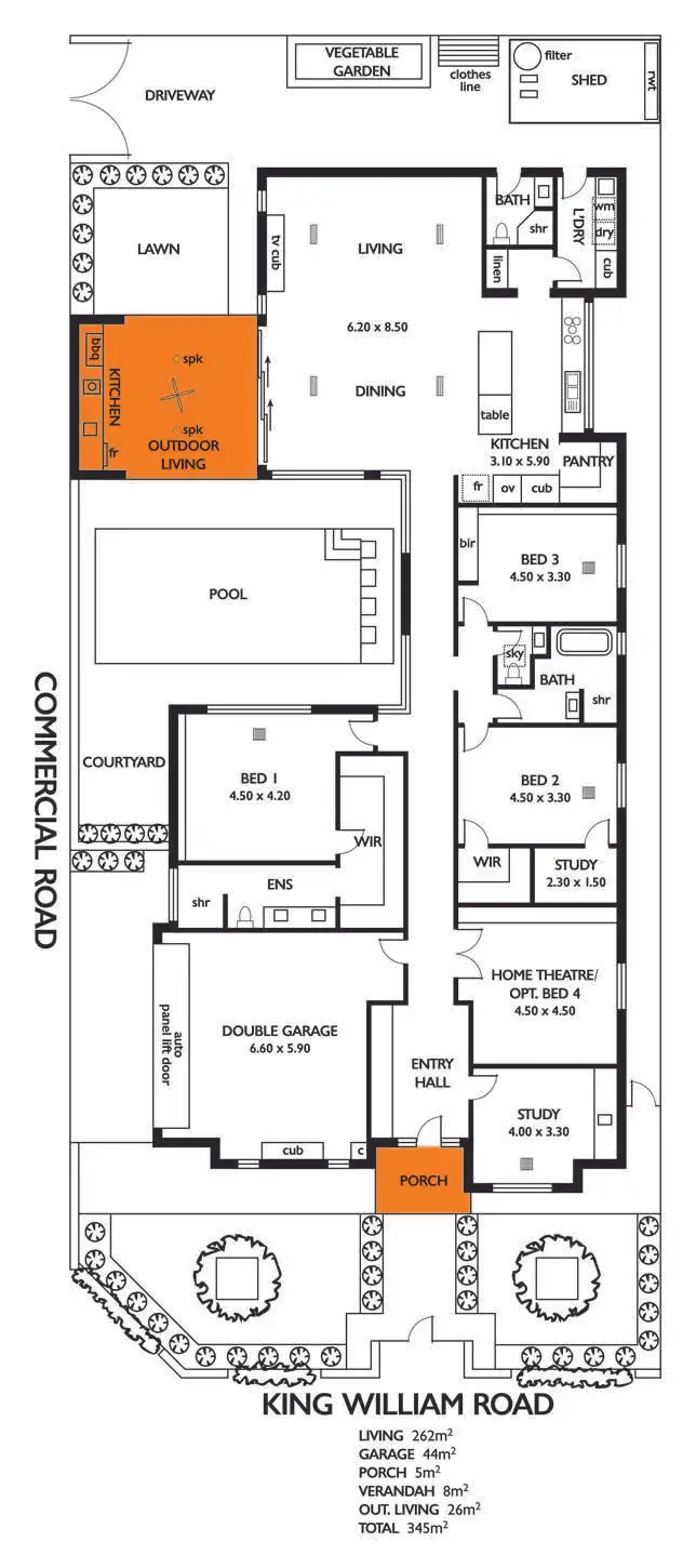 Floorplan of Homely house listing, 217 King William Road, Hyde Park SA 5061