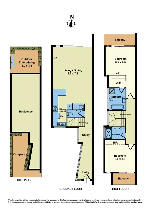 Floorplan of Homely townhouse listing, 31B Emma Street, Seddon VIC 3011