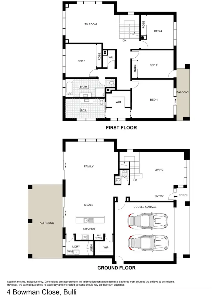 Floorplan of Homely house listing, 4 Bowman Close, Bulli NSW 2516