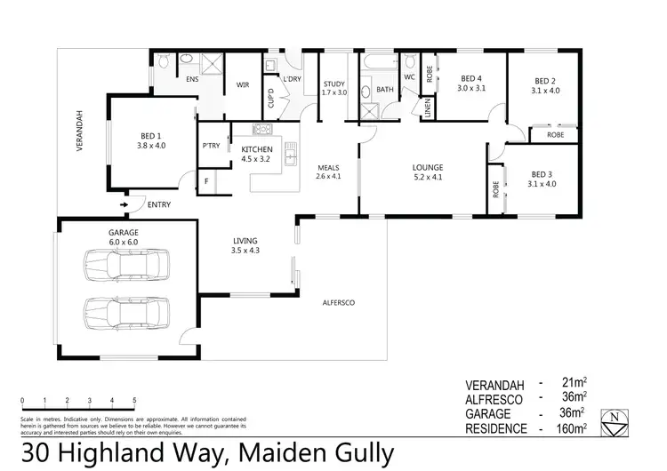 Floorplan of Homely house listing, 30 Highland Way, Maiden Gully VIC 3551