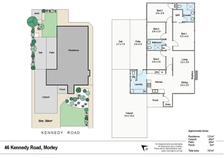 Floorplan of Homely house listing, 46 Kennedy Road, Morley WA 6062