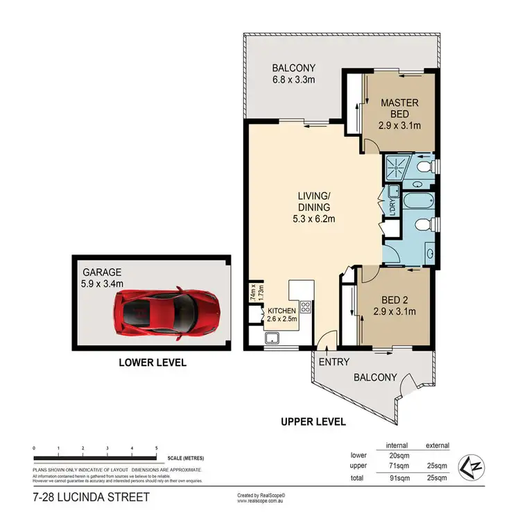 Floorplan of Homely unit listing, 7/28 Lucinda Street, Taringa QLD 4068