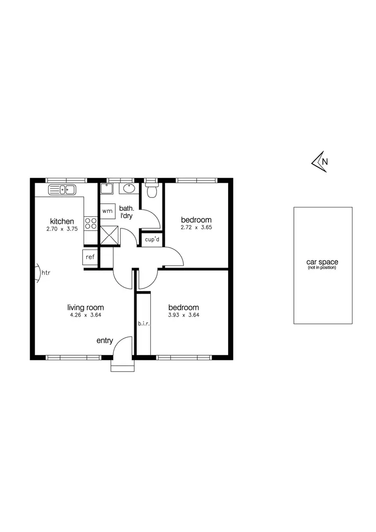 Floorplan of Homely unit listing, 3/205 Mason Street, Newport VIC 3015