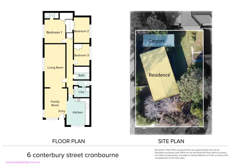 Floorplan of Homely house listing, 6 Canterbury Street, Cranbourne VIC 3977