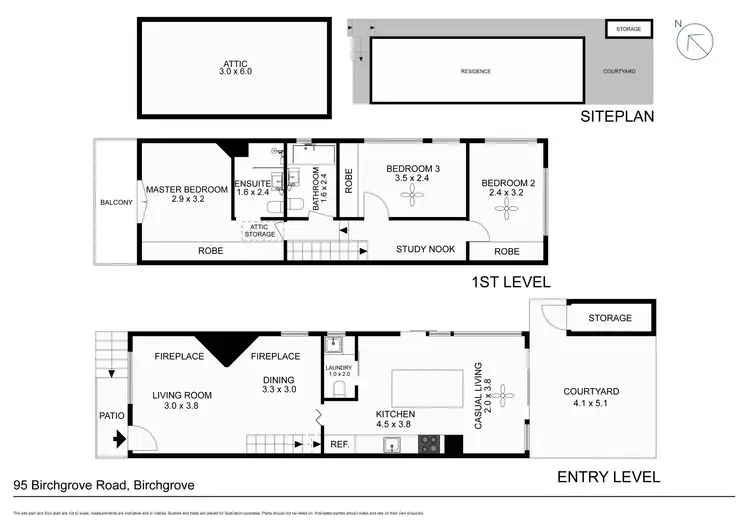 Floorplan of Homely house listing, 95 Birchgrove Road, Birchgrove NSW 2041