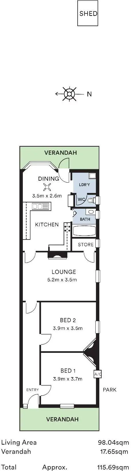 Floorplan of Homely house listing, 237 King William Road, Hyde Park SA 5061