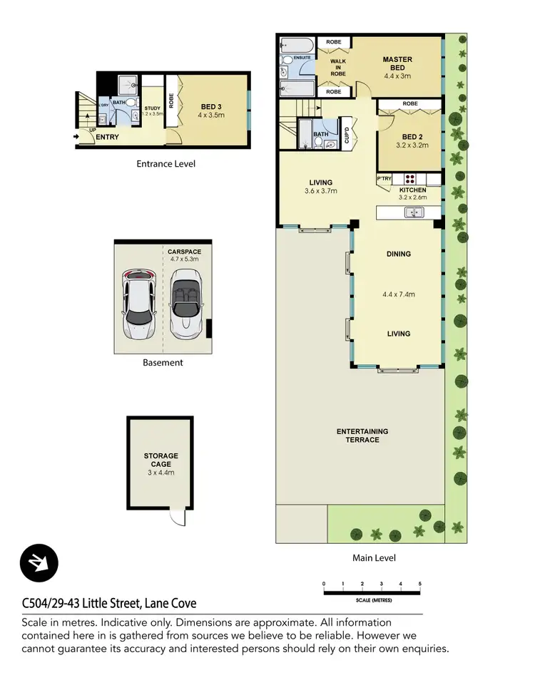 Floorplan of Homely apartment listing, C504/27-43 Little Street, Lane Cove NSW 2066
