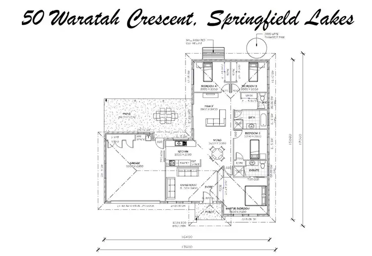 Floorplan of Homely house listing, 50 Waratah Crescent, Springfield Lakes QLD 4300