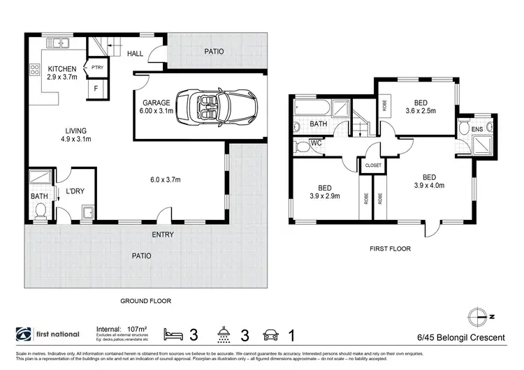 Floorplan of Homely unit listing, 6/45 Belongil Crescent, Byron Bay NSW 2481