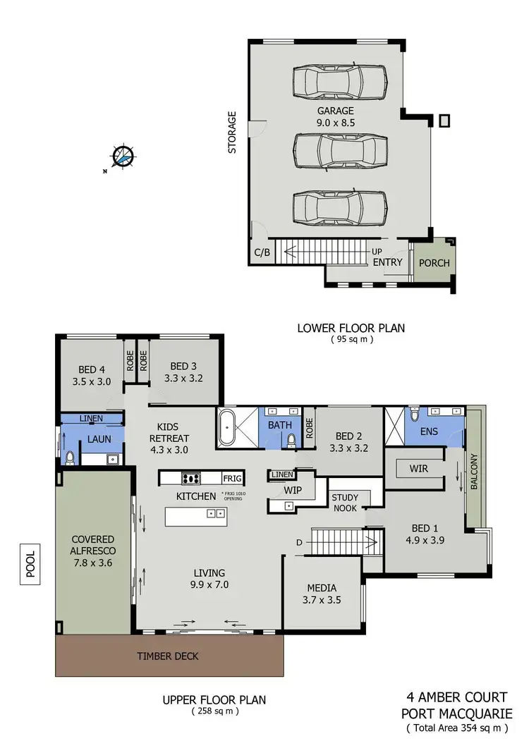 Floorplan of Homely house listing, 4 Amber Court, Port Macquarie NSW 2444