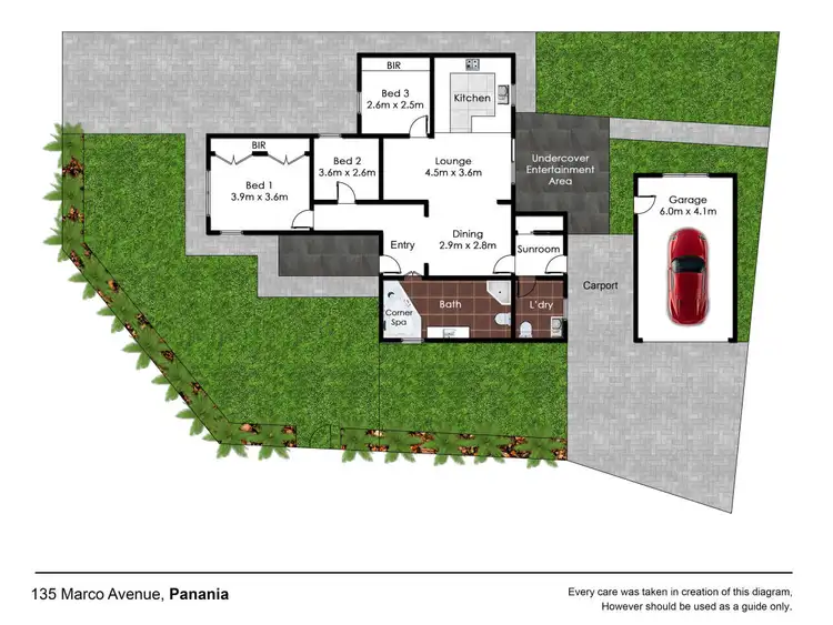 Floorplan of Homely house listing, 135 Marco Avenue, Panania NSW 2213
