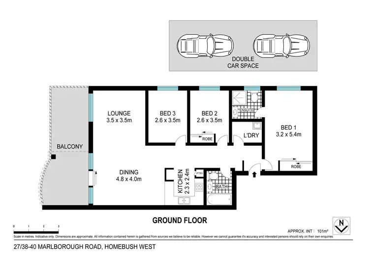 Floorplan of Homely apartment listing, 27/38-40 Marlborough Road, Homebush West NSW 2140