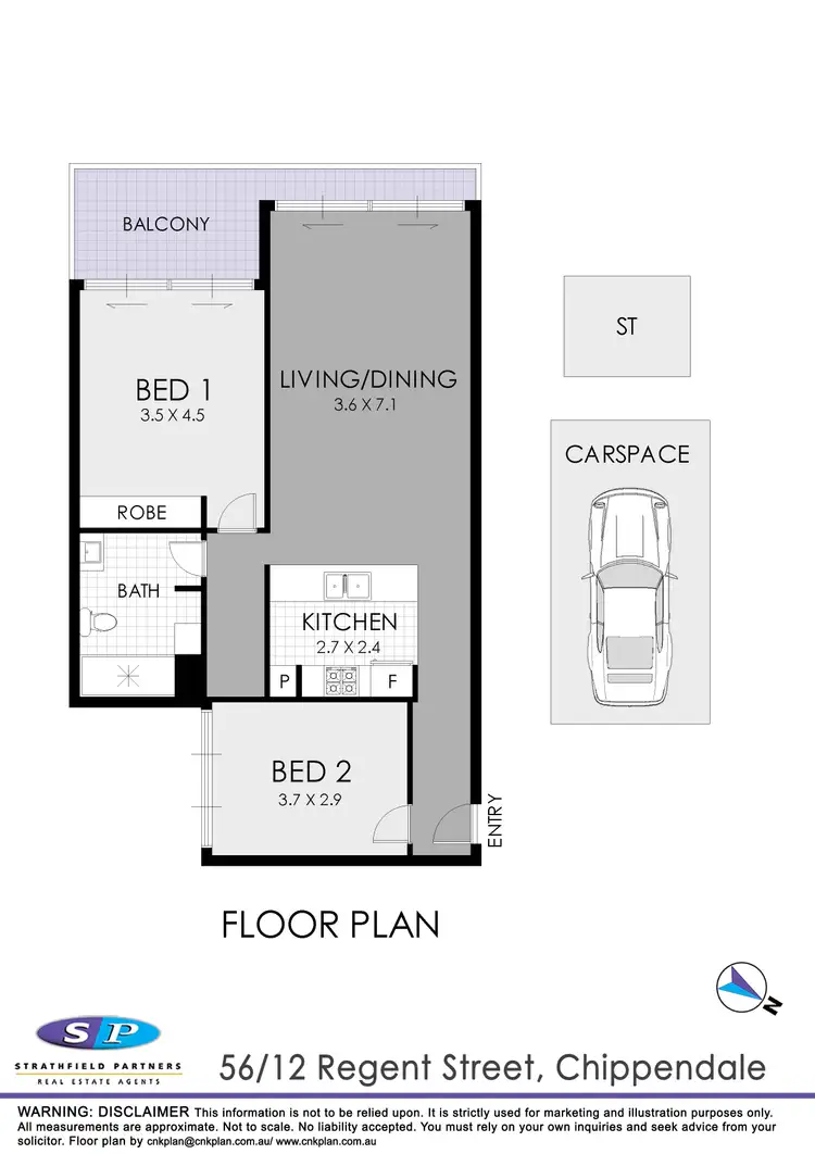 Floorplan of Homely apartment listing, 56/12 Regent Street, Chippendale NSW 2008