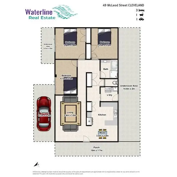 Floorplan of Homely house listing, 49 McLeod Street, Cleveland QLD 4163