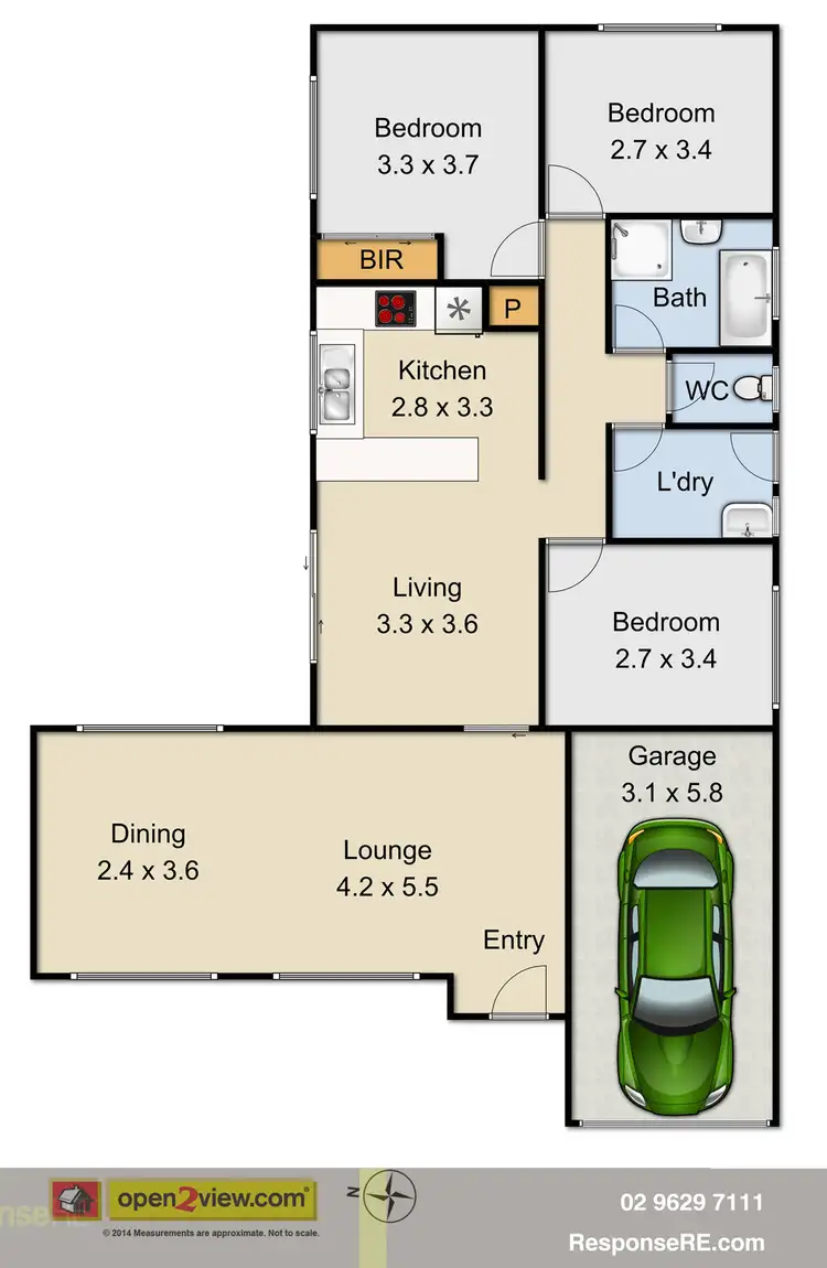 Floorplan of Homely semi-detached listing, 1B Burnham Avenue, Glenwood NSW 2768